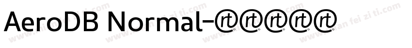 AeroDB Normal字体转换